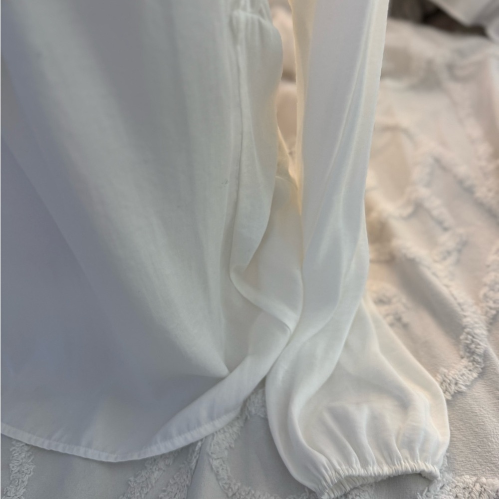 Dolan White Ruffle Blouse - Picture 5 of 7
